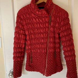 Tribal Puffy Moto Jacket. Fitted. size S.